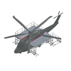 Arbetsplattform Helikopter