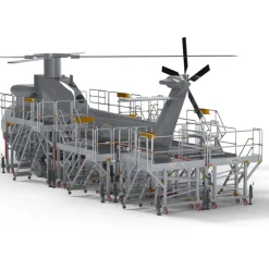Arbetsplattform Helikopter