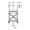 Arbetsplattform 6 x 1,5m gallerdurk