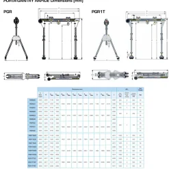 Bockkran 1000kg Porta Gantry Rapide