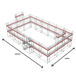 Byggställning modul ALU 354m2