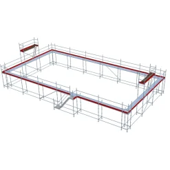 Byggställning modul stål 240m2