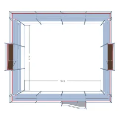 Byggställning modul stål 280m2