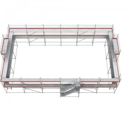 Byggställning modul stål 354m2
