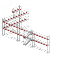 Byggställning modul stål 182m2