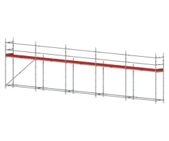 Byggställning modul stål 15x4m