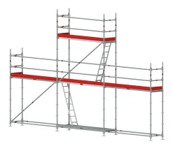 Byggställning modul stål 9x4 m med gaveltopp