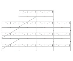 Byggställning RAM ALU 12x6 m med gaveltopp