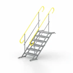 Byggtrappa 100cm 6 steg komplett 2 räcken