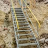 Byggtrappa 100cm 9 steg komplett 2 räcken