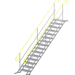 Byggtrappa 100cm 15 steg komplett 2 räcken