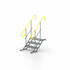 Byggtrappa 100cm 3 steg komplett 2 räcken