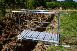 Byggtrappa 100cm 3 steg komplett 2 räcken