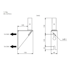 Combisafe Fasadkonsol 1223