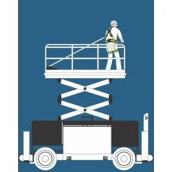 Fallskyddsblock för lift 1,75m