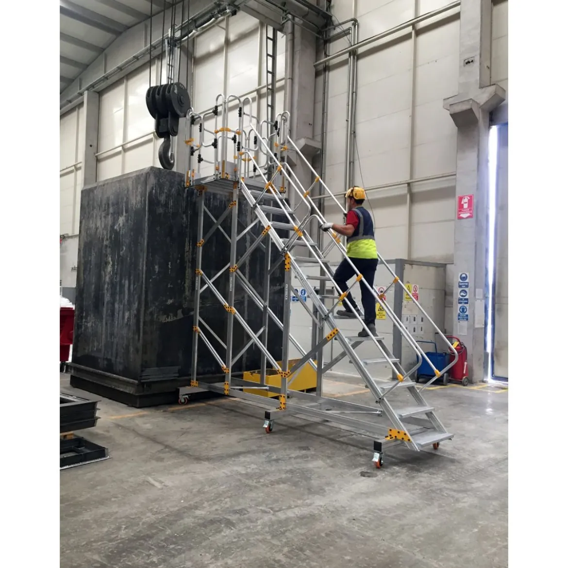 Flyttbar arbetsplattform Aluminium