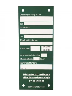 Grönskylt dubbelsidig