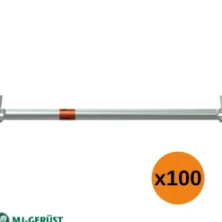 Horisontalstag modul stål 100-Pack