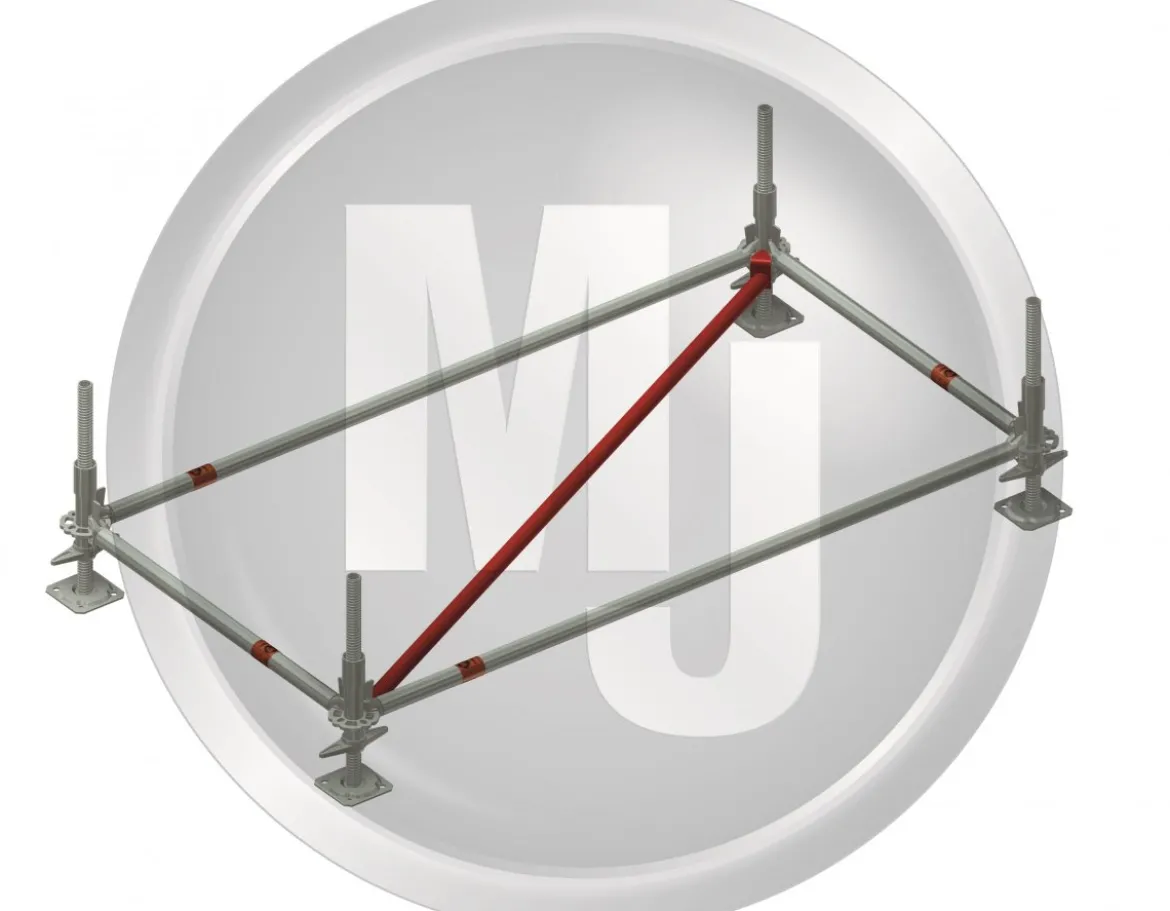 Horisontellt diagonalstag stål 1,09 m