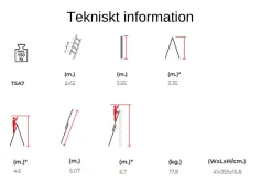 Kombistege 6m 2-delad