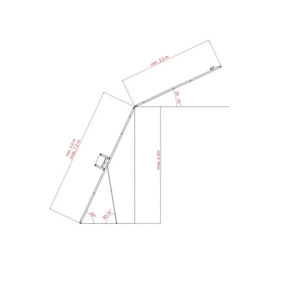 Materialhiss 125 kg ALU