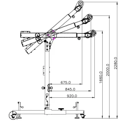 Mobil H-Förankringspunkt Davit