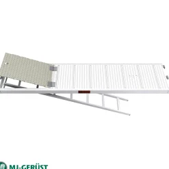 Plattform aluminium med stege 0,61 m