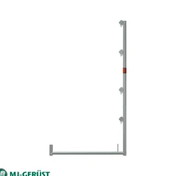 Räckesstolpe L-Bom stål 2.00 x 1.09 m