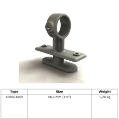Rörkoppling containerfäste ovansida 48,3mm