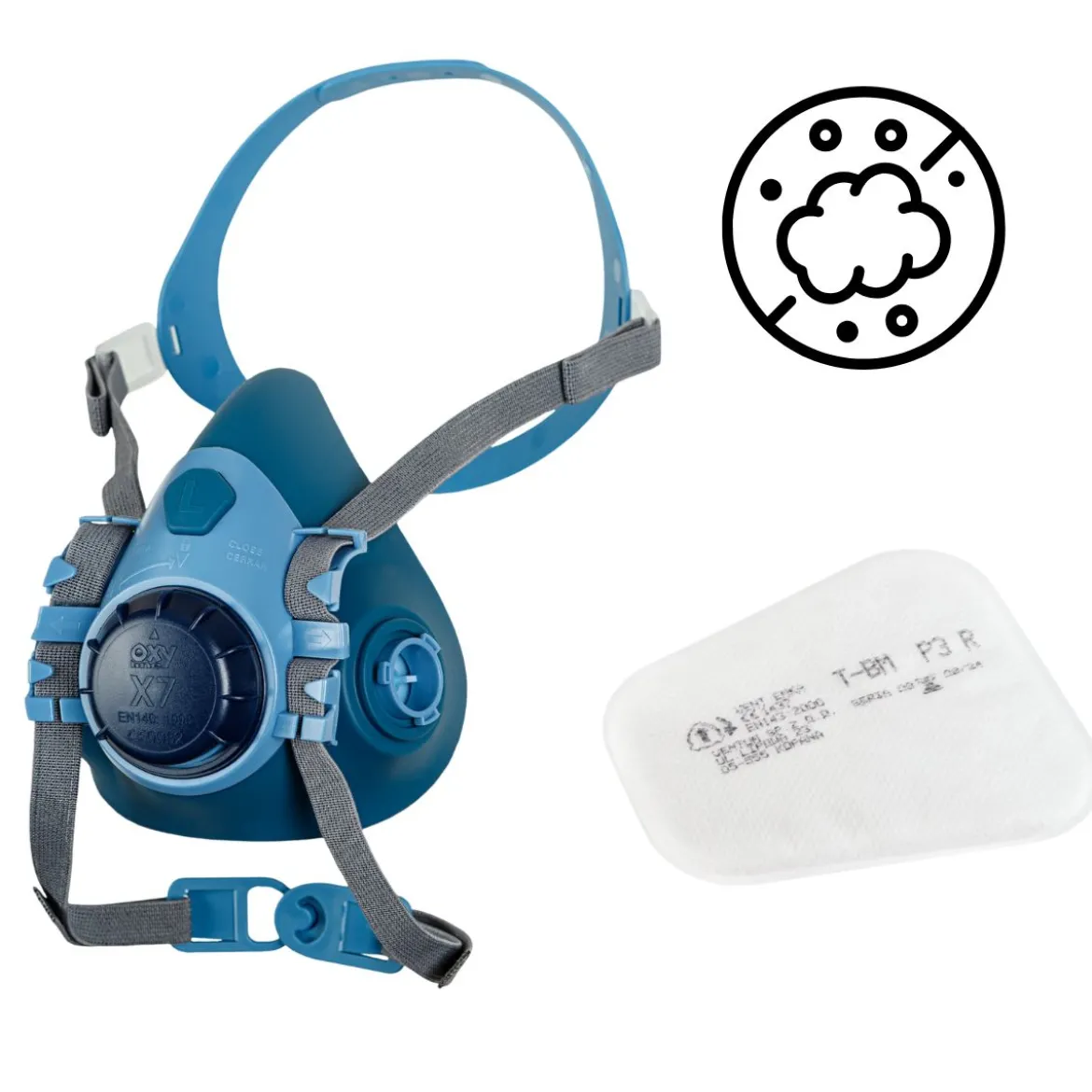 Skyddsmask Slip- och Damm Paket Premium