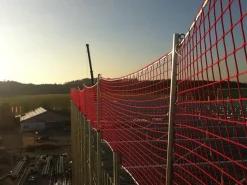 Skyddsräckesnät för ställning