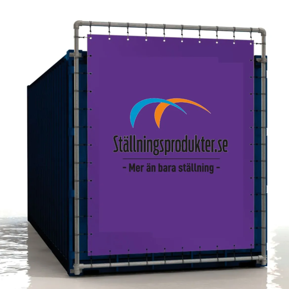 Skyltställ Container Kortsida