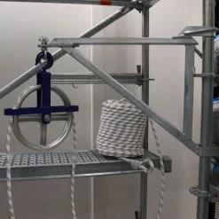 Ställningshjul för materialvinsch ALU