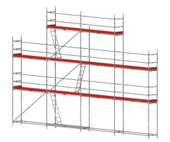 Ställningspaket modul stål 12x6 m med gaveltopp