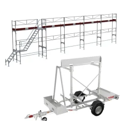 Ställningstrailer med 75m² Ramställning ALU