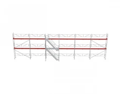 Ställningstrailer med 115m² Ramställning komplett med trappa & sparklist