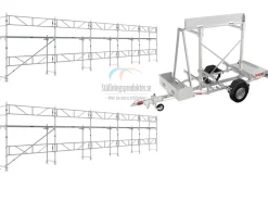 Ställningstrailer med 120m² Ramställning Alu