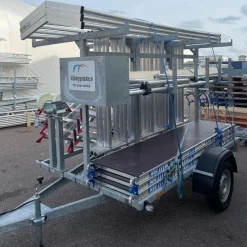Ställningstrailer med SGS + Rullställning