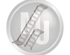 Ställningstrappa Aluminium 3.07 x 2.00 m