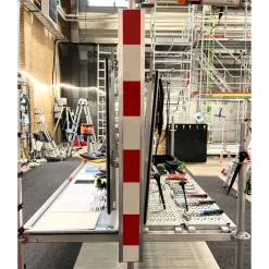 Varningskylt för byggställning