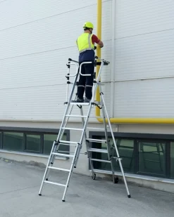 Vikbar teleskopisk arbetsplattform 1,05-1,3m