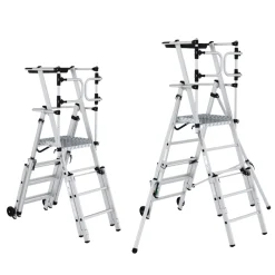 Vikbar teleskopisk arbetsplattform 1,05-1,3m