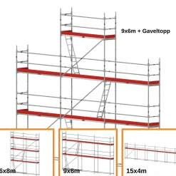 Villapaket modul stål 60m²